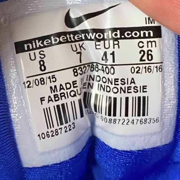 🆕 - Nike Marxman Premium Racer Blue - Size: M8/12 - Picture 12 of 13